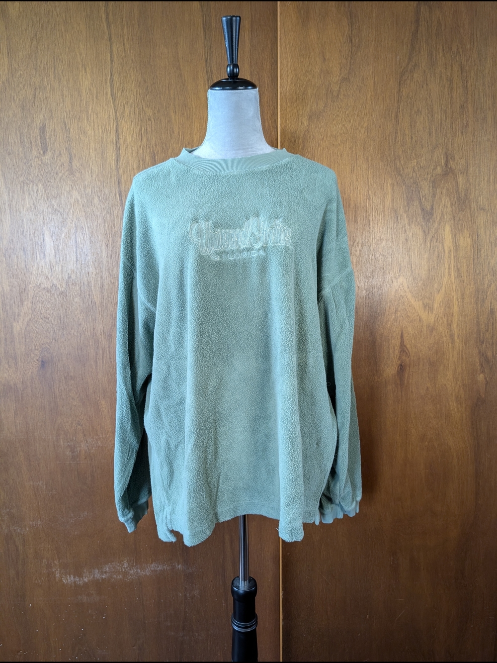 Universal Studios Florida Plush Pullover in Sage Green